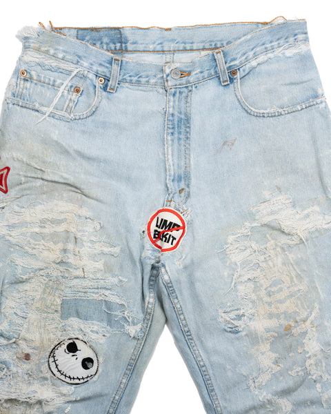 90's Levi's Patched Denim - 35" x 32"