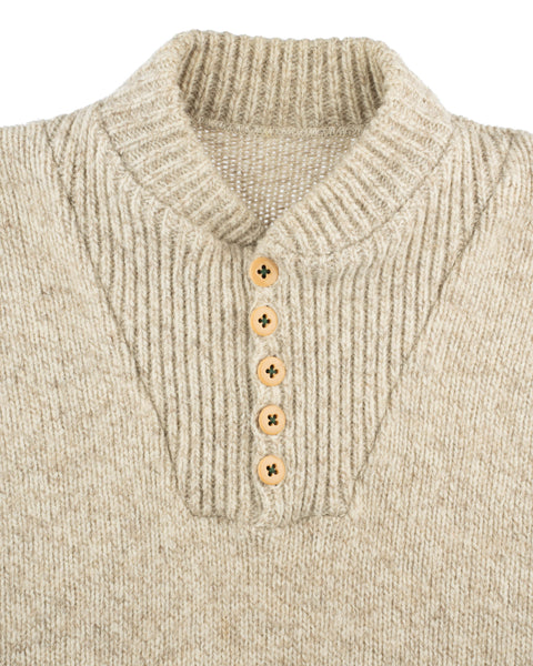 70's Henley Sweater - XL
