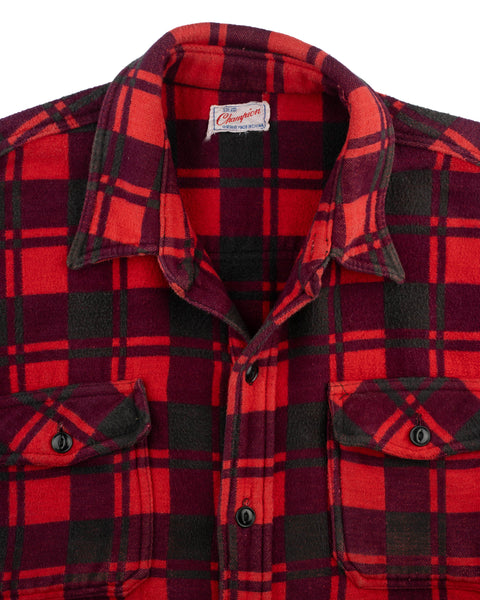 60's Heavy Cotton Flannel - Large