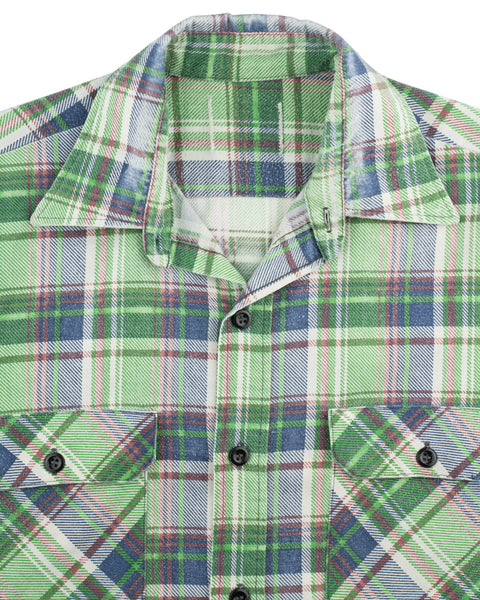 70's Cotton Flannel Shirt - XL