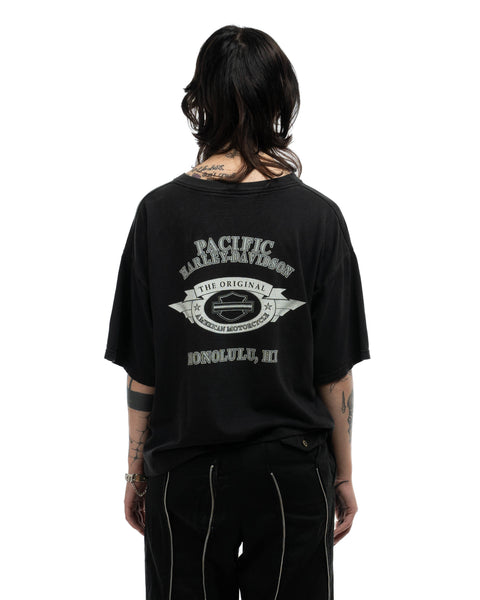 Y2K Boxy Harley Tee - Large
