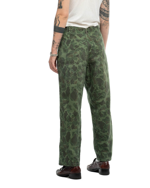 50's Korean HBT Camo Utility Trousers - 31" x 26"