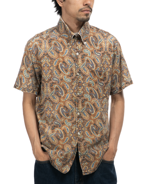 1960s Brent Oxford Collar Paisley Shirt