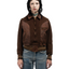 40's Leather Paneled Wool Jacket - Small