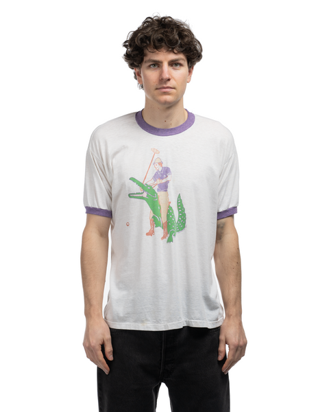 80's Alligator Polo Tee - Medium