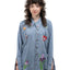 70’s Embroidered Chambray - Medium