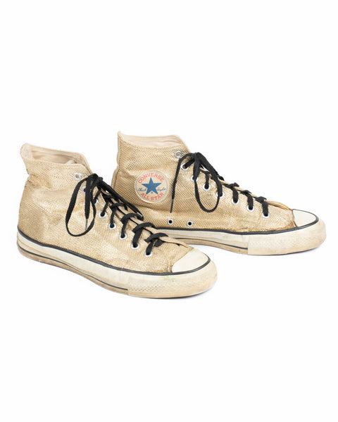 80’s Metallic Gold Converse - M's 9.5 W's 11