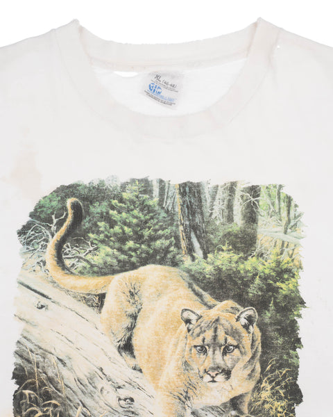90’s Thrashed Mountain Lion Tee - XL