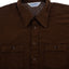 70's So Soft Brown Button-Up - Large