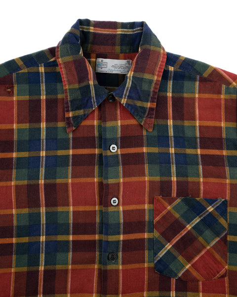 70's Plaid Shirt - Medium