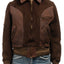 40's Leather Paneled Wool Jacket - Small