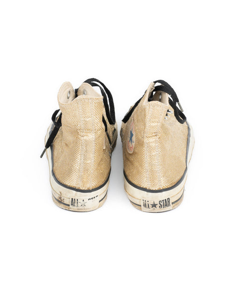 80’s Metallic Gold Converse - M's 9.5 W's 11