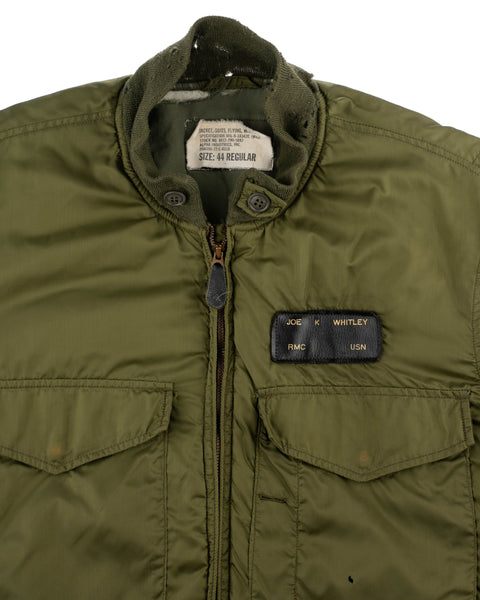 70’s Named Alpha Industries WEP Flight Jacket - Large
