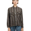 60's Cotton Plaid Loop Collar Shirt - Medium