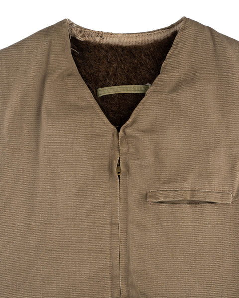 40’s Alpaca Lined Tanker Vest - Medium