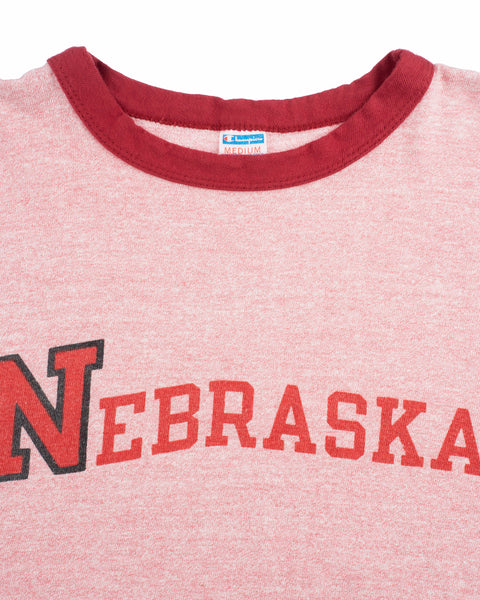 70's Champion Blue Bar Nebraska Tee - Small