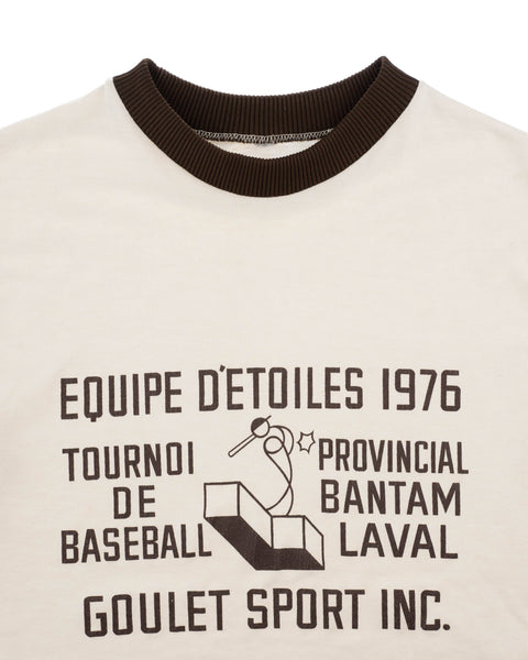 70's French Baseball Ringer Tee - Medium