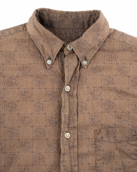 1950s Patterned Oxford Shirt