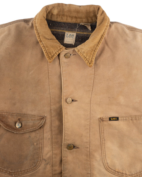 70's Thrashed Lee Blanket Lined Chore Coat - XL