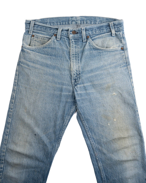 80's Striped Levi's 501 Denim - 33" x 31"