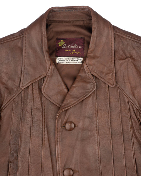 70's Suave Leather Jacket - Large