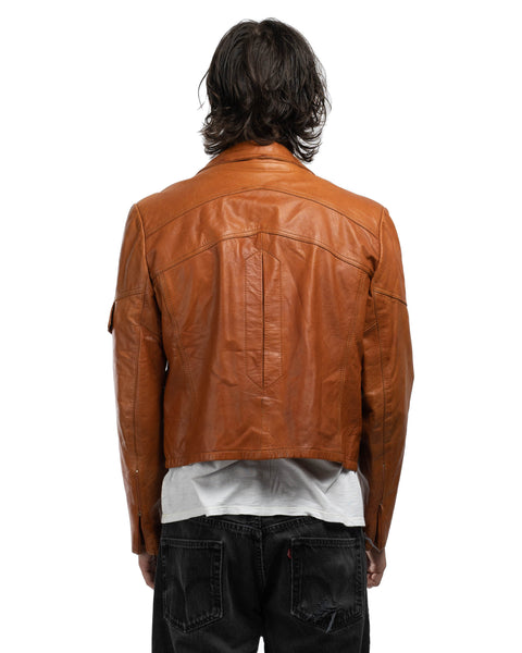 80's Leather Jacket - Large