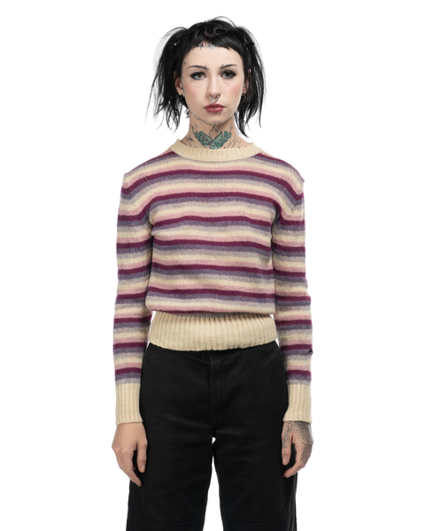 1970s Striped Shetland Wool Sweater