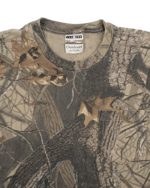 90’s Boxy Camo Pocket Tee - XL