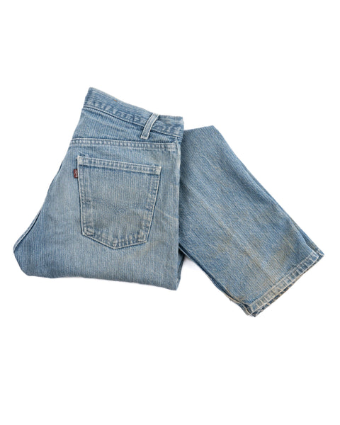 80's Striped Levi's 501 Denim - 33" x 31"