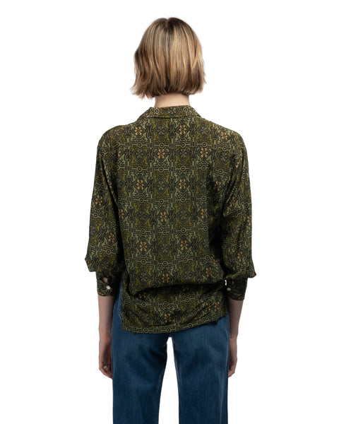 50's Washable Silk Shirt - Small