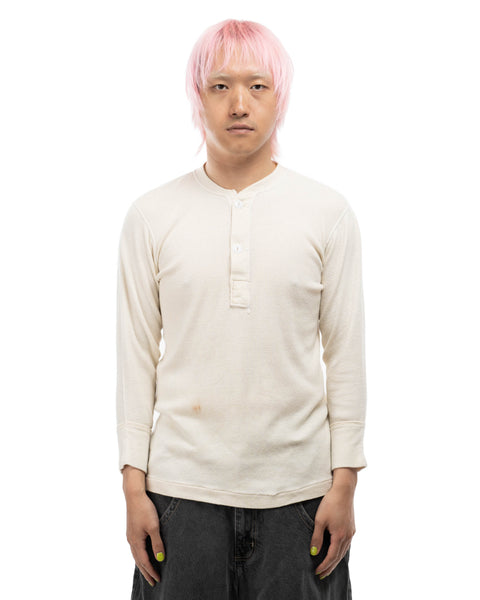 80's Military Wool Henley - Medium