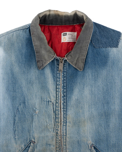 60's Sears Thrashed Denim Jacket - Medium