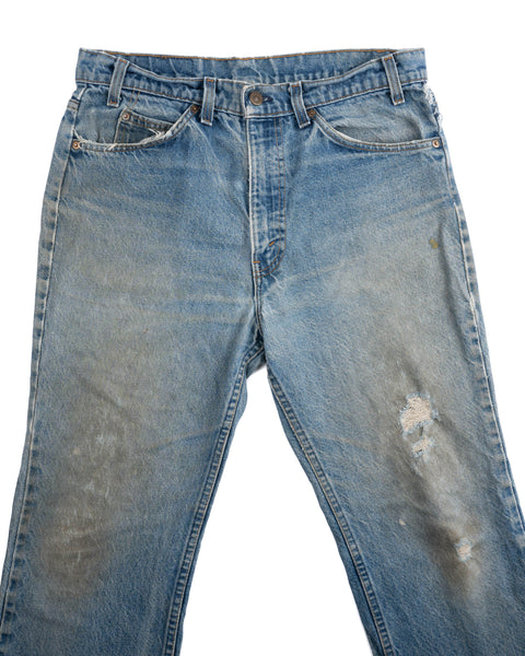 80's Thrashed Levi's Orange Tab Denim - 32" x 29"