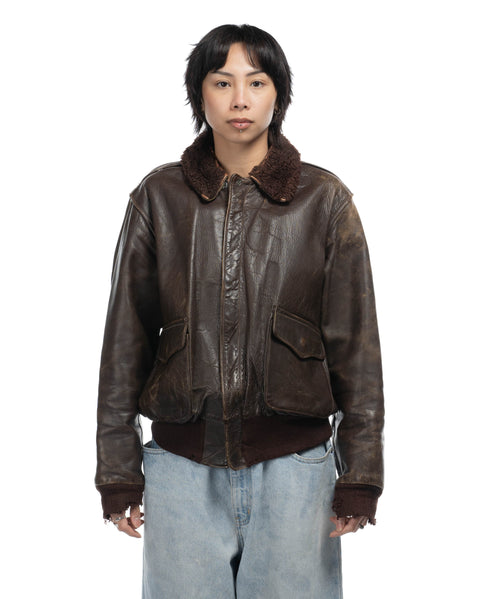 50's A2 Style Bomber Jacket - Small