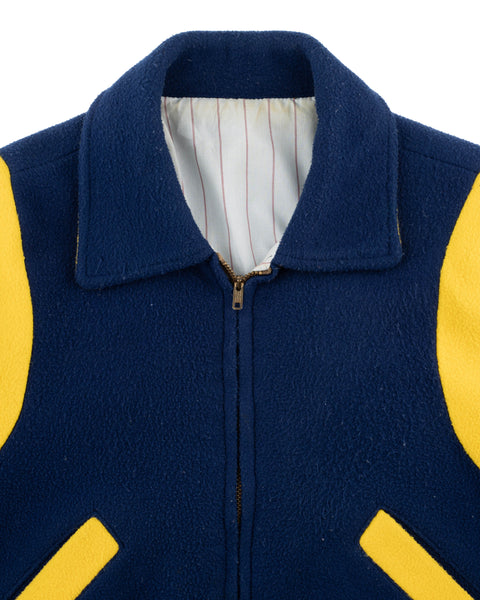70's Fleece Varsity Jacket - Small
