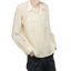 50's Crinkle Sheer Loop Collar Shirt - Large