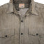 40'S Repaired Salt & Pepper Work Shirt - Large