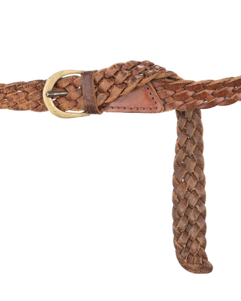 80’s Braided Leather Belt - OS