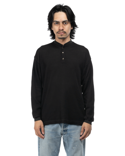 1990s Waffle Henley Thermal