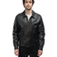 80's Half Belt Leather Jacket - XL