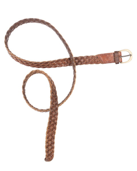 80’s Braided Leather Belt - OS