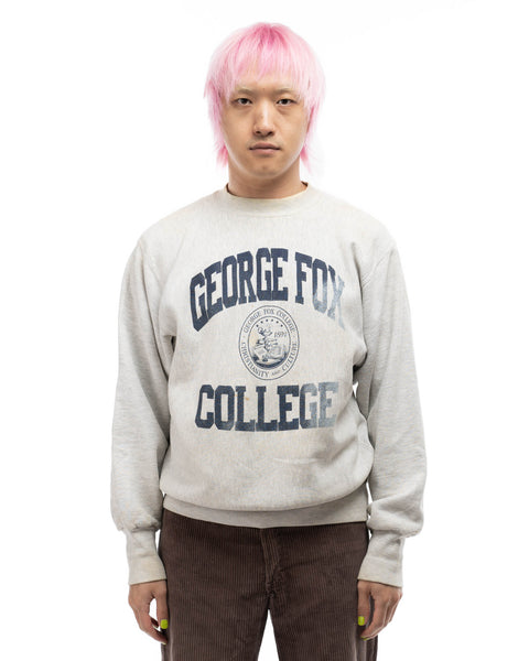 90’s George Fox Weave Crewneck - Large