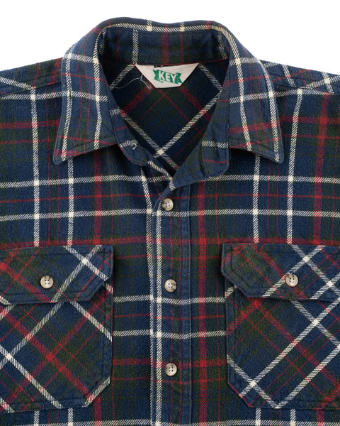 90’s Boxy Key Cotton Flannel - Medium