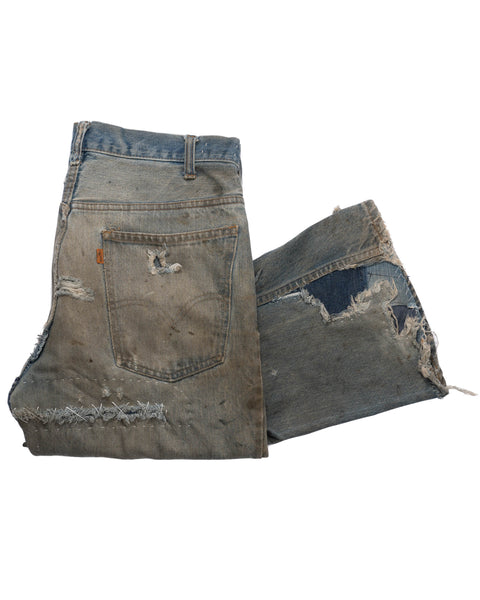 70's Levi's Thrashed Flares - 33" x 34"