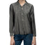 50's Metallic Loop Collar Shirt - Small
