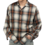 1960s Shadow Plaid Flannel Shirt