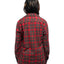 60's Plaid Loop Collar Shirt - Medium