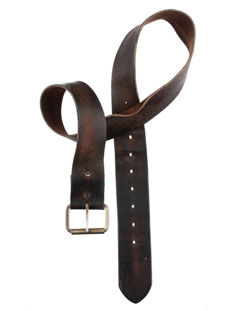 70's Wide Leather Belt - 32" - 39"