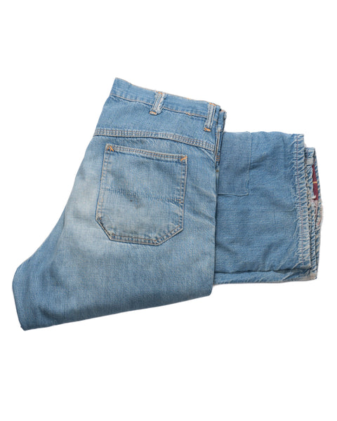 60's Cotton Flannel Lined Work Pants - 34" x 28"
