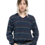 1970s Velvety Striped Sweatshirt